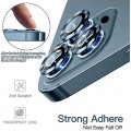 Μεταλλικό Κάλυμμα Κάμερας Armor ring με tempered glass για iPhone 12 Pro Max Μπλέ